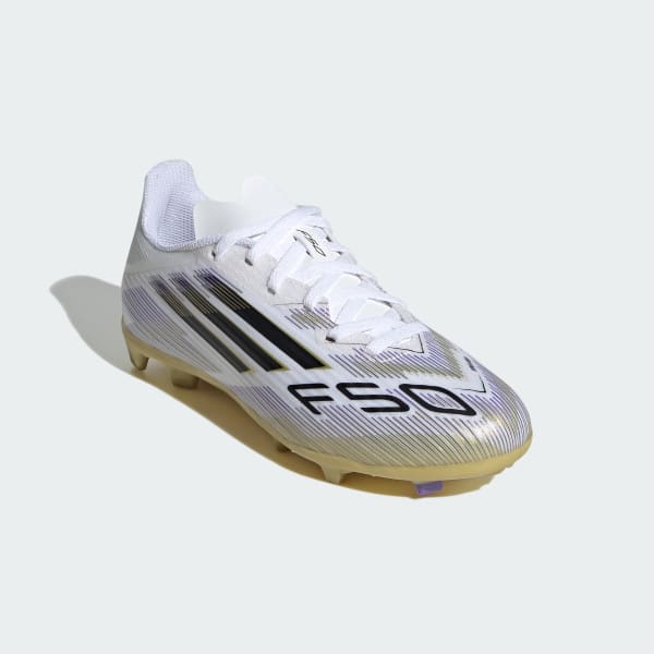 adidas F50 League Firm/Multi-Ground Cleats Kids - White | Free