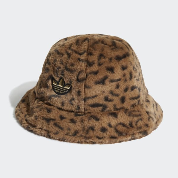 Faux Fur Patterned Bucket Hat