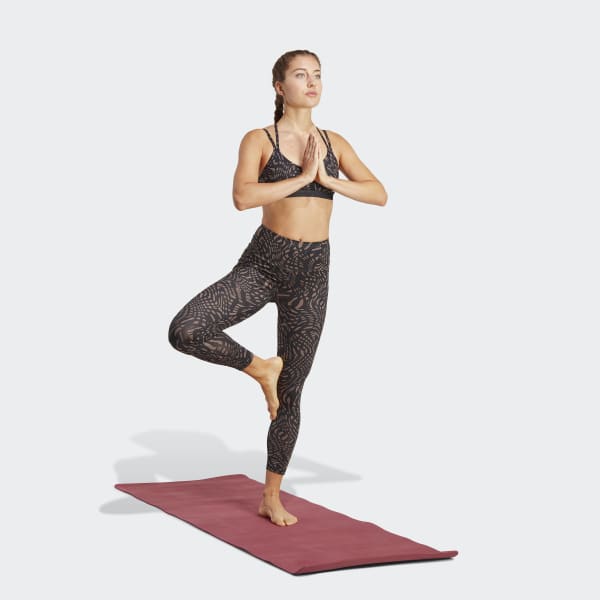 Negro Mallas 7/8 Yoga Essentials Printed