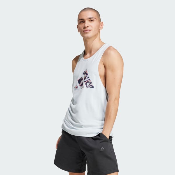 Azul Playera Sin Mangas de Entrenamiento Pride