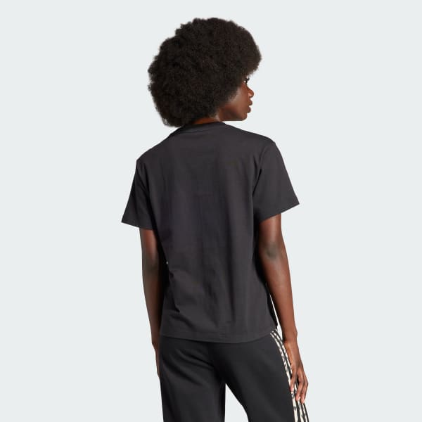 Adidas t shirt leopard sales