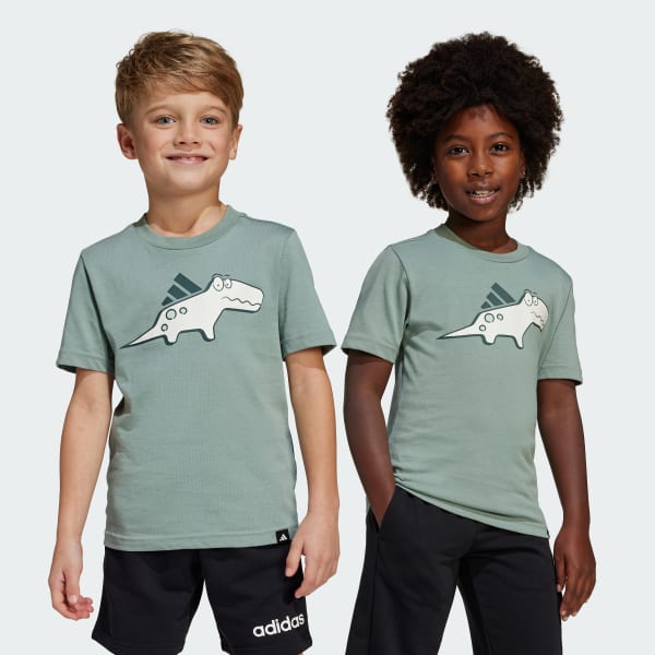 Green Adiraptor Graphic Tee Kids