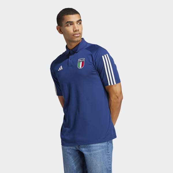 Met bloed bevlekt Verenigde Staten van Amerika Verdorde adidas Italië Tiro 23 Katoenen Poloshirt - blauw | adidas Belgium