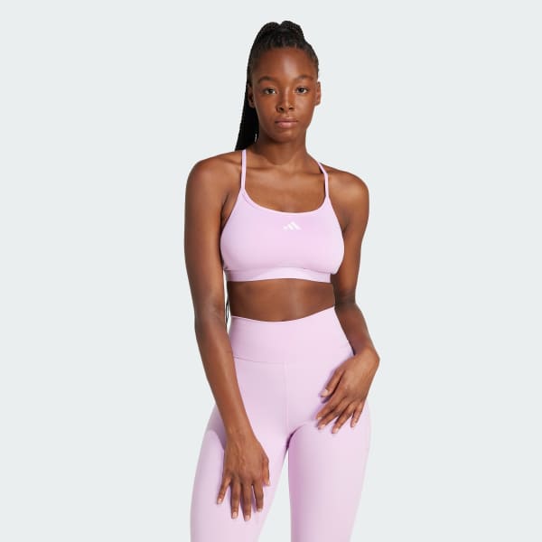 Morado Top Deportivo de Entrenamiento Aeroreact 3 Tiras