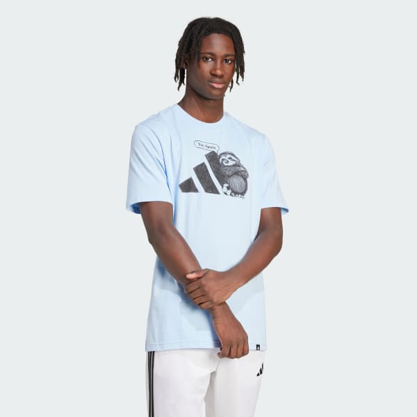 Biru Kaos Grafis Yay Sports