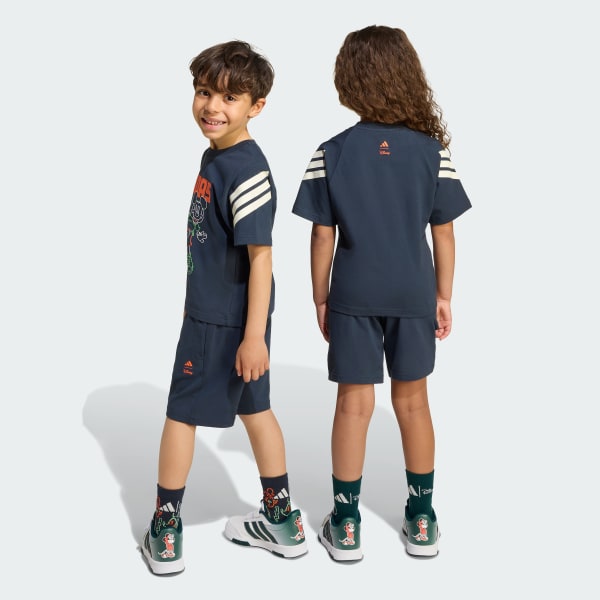 Azul Conjunto de remera Disney Mickey Mouse para niños