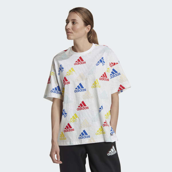 Weiss Essentials Multi-Colored Logo Boyfriend T-Shirt E4769