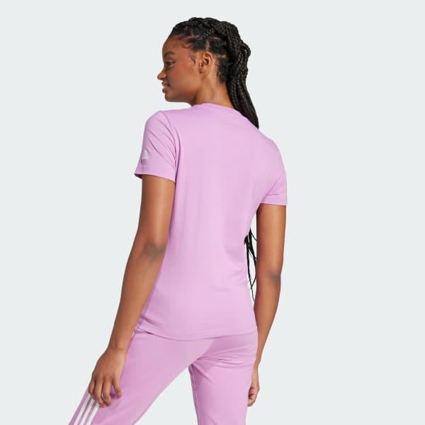 Camiseta Essentials Slim Logo - Roxo adidas | adidas Brasil Camiseta Essentials Slim Logo - Roxo adidas | adidas Brasil