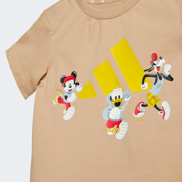 Brown ADIDAS DISNEY MICKEY MOUSE TEE