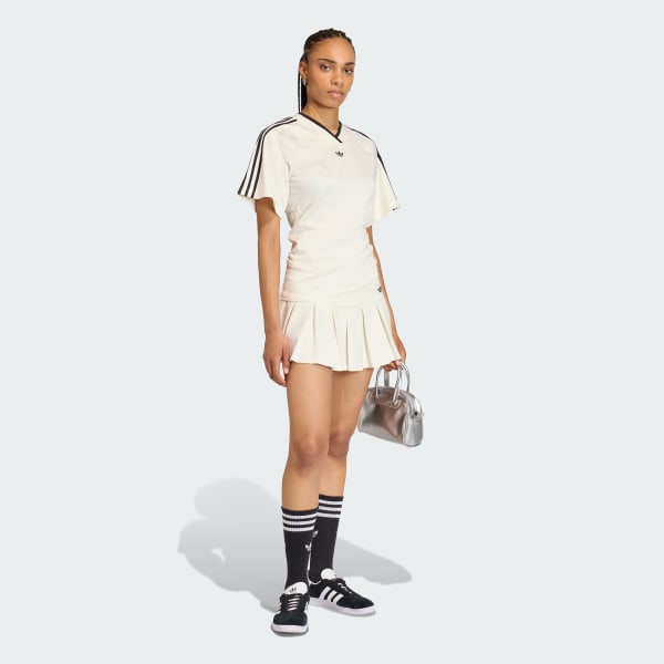 Blanc MAILLOT DE FOOTBALL FRONCÉ