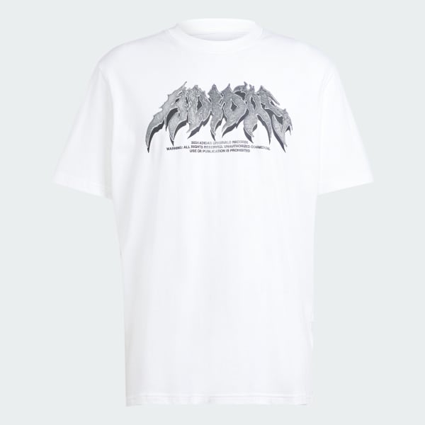 Blanco Playera Flames Concert