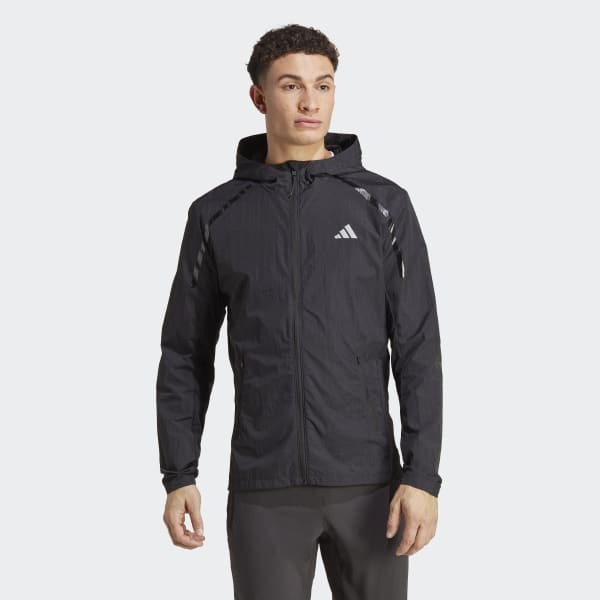 Μαύρο Marathon Warm-Up Jacket
