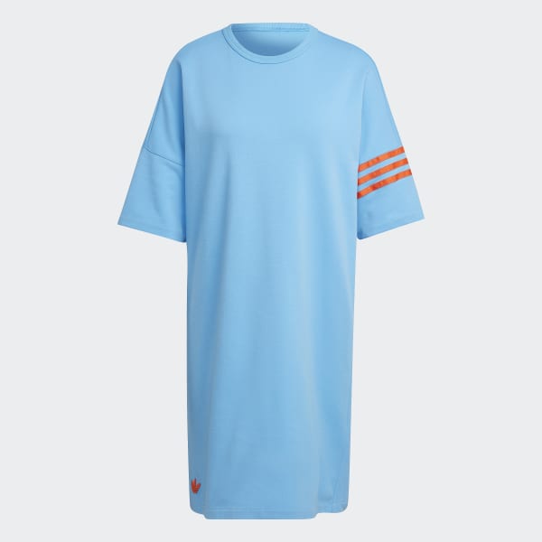 Blauw Adicolor Neuclassics T-shirtjurk CZ044
