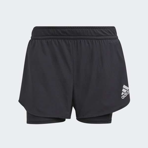 Black Fast Primeblue Two-in-One Shorts