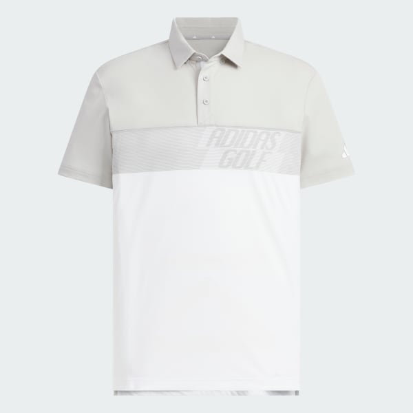 Grey COLOR BLOCK SHORT SLEEVE POLO SHIRT