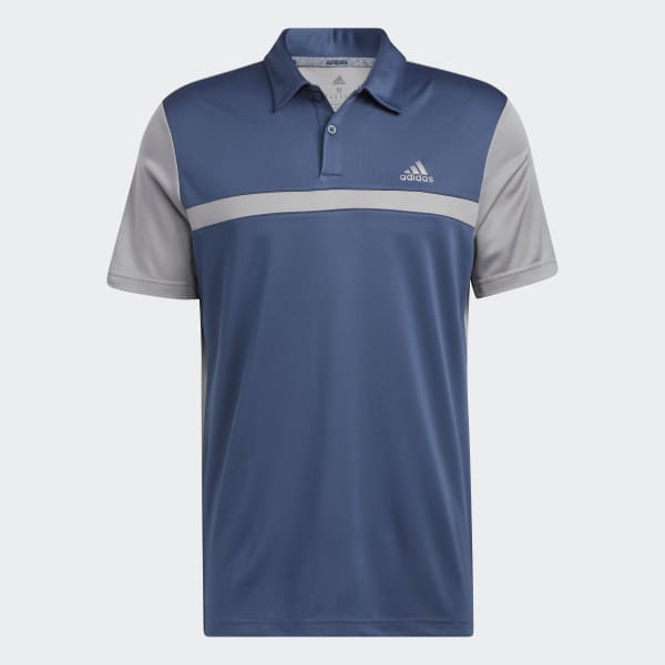 Blau Colorblock Poloshirt