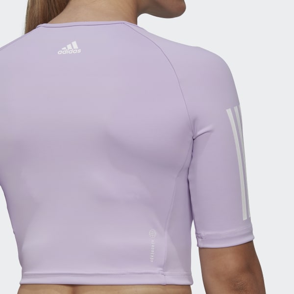 Purple Hyperglam Training Crop Tee BVR37