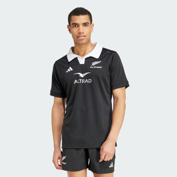 Μαύρο All Blacks Rugby AEROREADY Short Sleeve Jersey