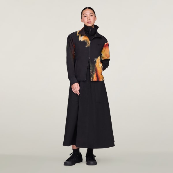 Svart Y-3 AOP Träningsjacka – 3-Stripes