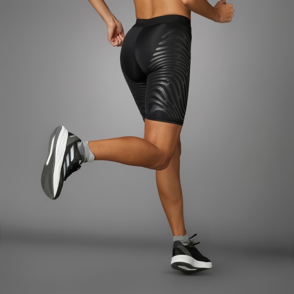 Preto Shorts Legging Corrida Adizero Control