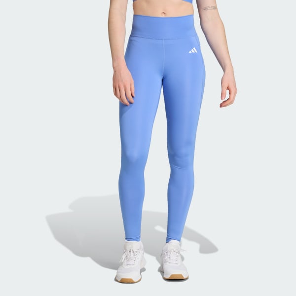 Blau Optimé Essentials Stash Pocket Leggings in voller Länge
