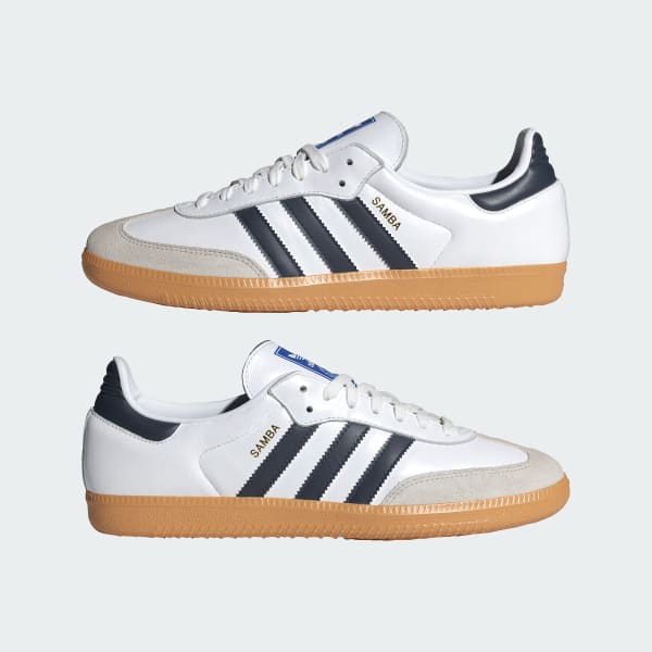 Adidas samba white navy new arrivals