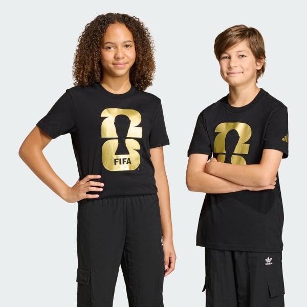 adidas FIFA World Cup 2026 Official Emblem T-Shirt Kids - White