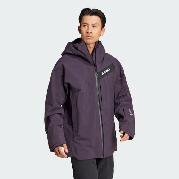 adidas Terrex Techrock 3L GORE TEX C Knit Jacket Purple Free Shipping with adiClub adidas US