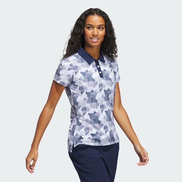 Blau Ultimate365 Printed Poloshirt