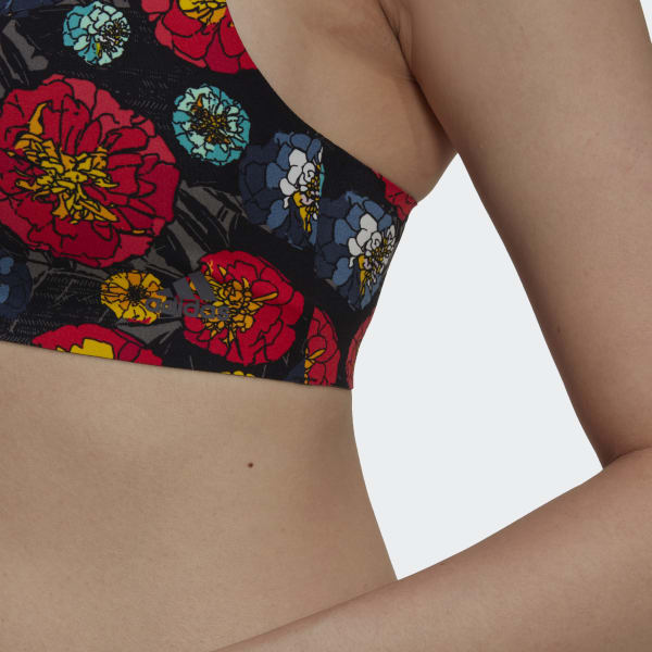 Multicolour Active Micro-Flex Scoop Lounge Bra HPO55