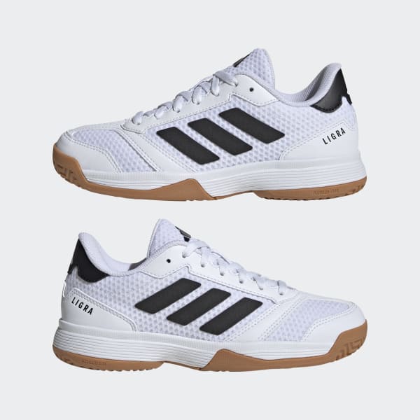 adidas Ligra 8 Indoor Sneakers Kids - White | Free Shipping with
