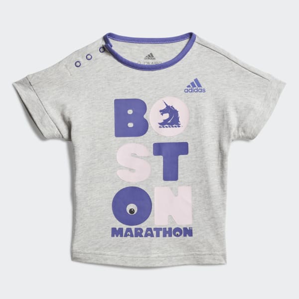 Adidas Boston Marathon Future Marathoner Tee Grey Adidas Us