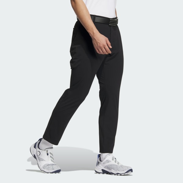 Black 3-Stripes Ankle-Length Golf Pants