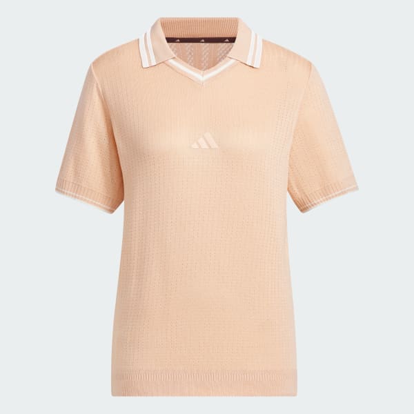 Pink 반팔 니트 폴로 셔츠