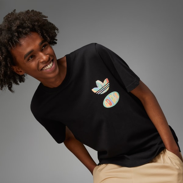 Svart Enjoy Summer Front/Back Graphic T-shirt