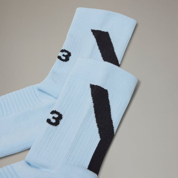 Blue Y-3 Hi Socks