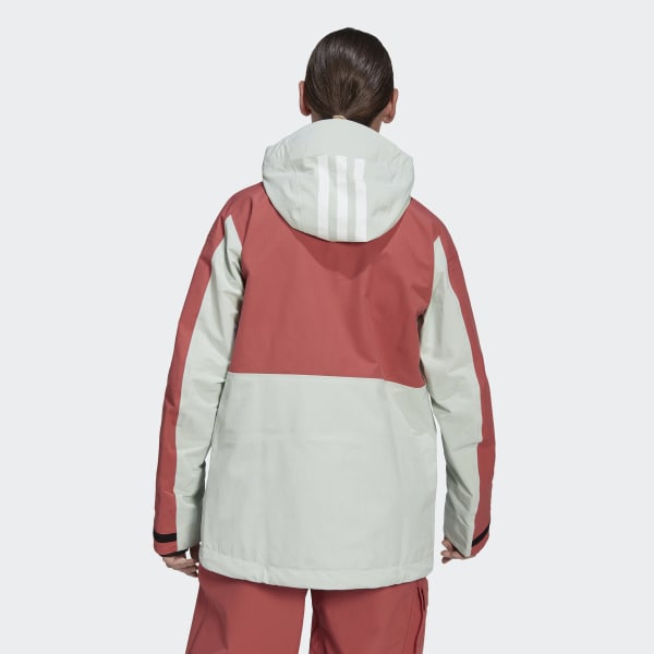 adidas TERREX 3-Layer Post-Consumer Nylon Snow Jacket - Red | Women's ...