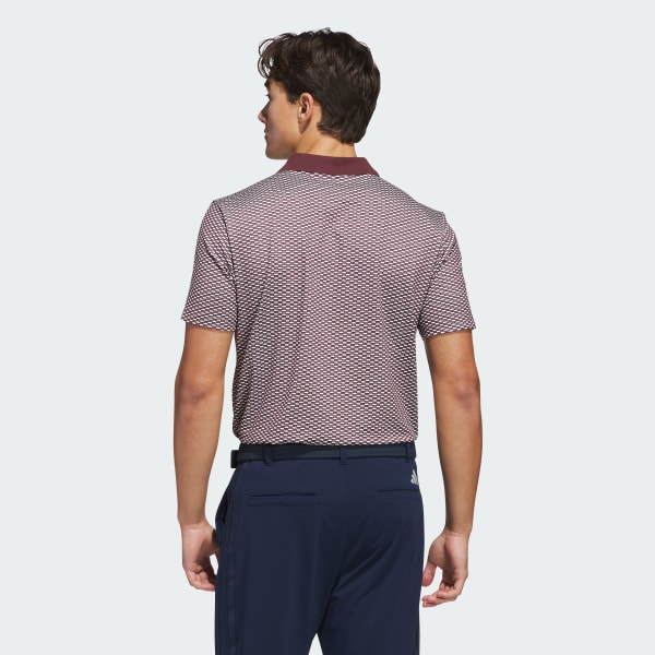 Burgundy Beyond The Course Textured Polo Shirt
