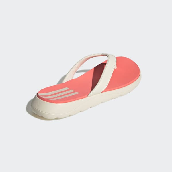 White memory foam cheap flip flops