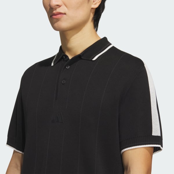 【新品未使用】adidas 半袖ポロシャツ ゴルフウェア 黒色 Mサイズ アディダス（adidas）（メンズ）ゴルフウェア 半袖 吸汗速乾