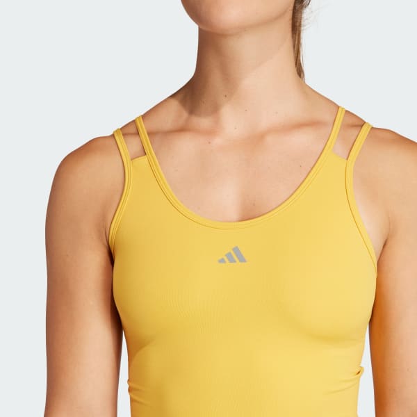 Yellow adidas cheap tank top