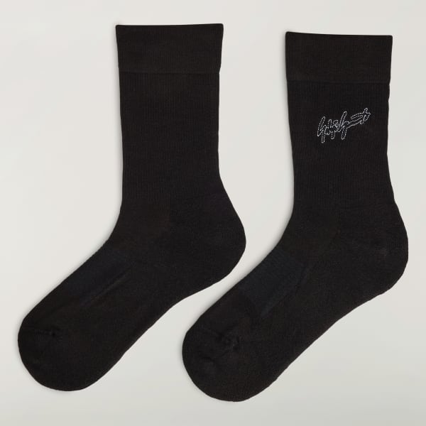Black Y-3 CREW SOCKS