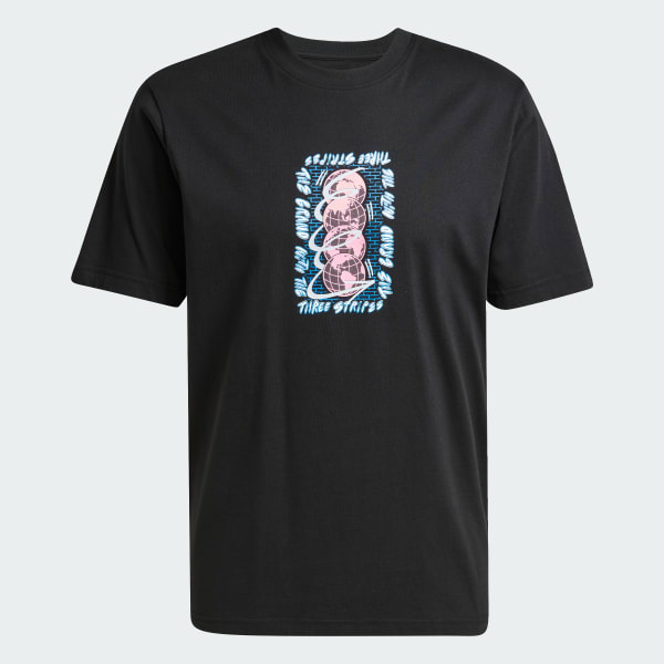 Đen Áo Thun Trefoil Series