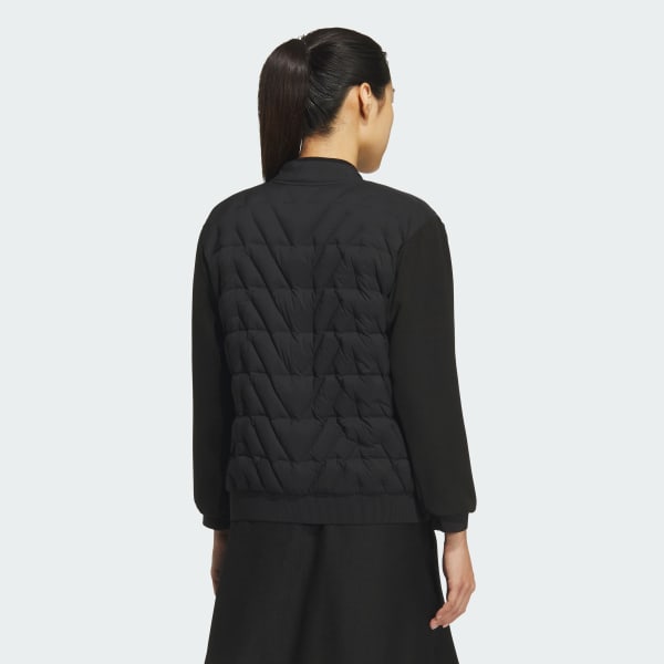 Black HYBRID FULLZIP DOWN JACKET