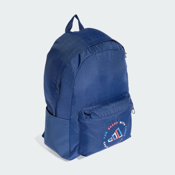 Blue Classic Print Backpack
