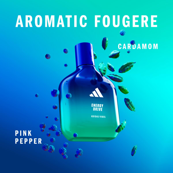 Blue adidas Vibes Energy Drive Eau de Parfum, For All, 50ml (1.6oz)   