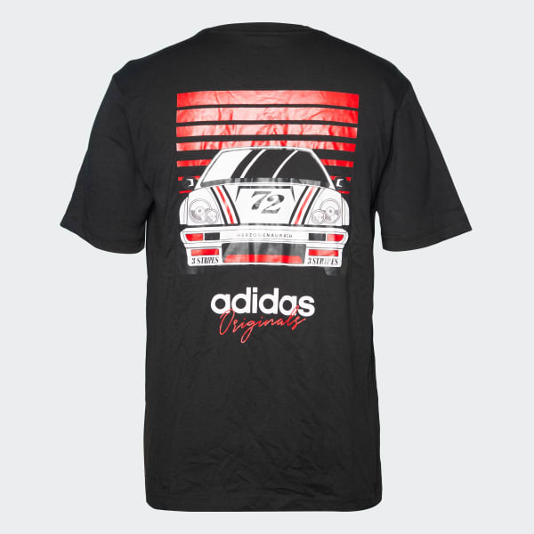 Black adidas Originals Trefoil Car Tee