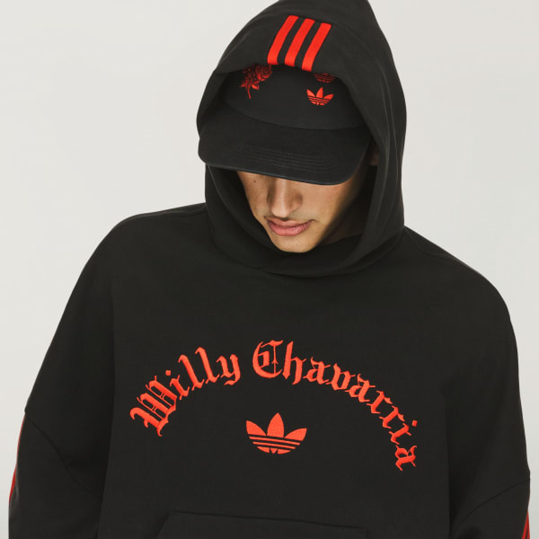 adidas Chavarria Heavyweight Hoodie - Black | Free Shipping