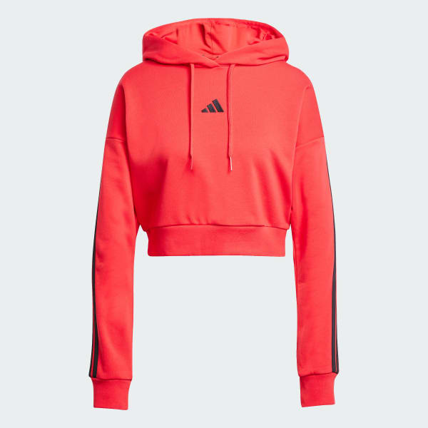 Adidas originals three stripes womens crop hoodie store