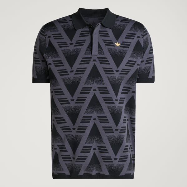 Negro POLO DE PUNTO DE MODA BRUISED BANANA